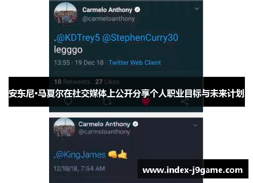 安东尼·马夏尔在社交媒体上公开分享个人职业目标与未来计划